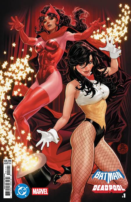 DC MARVEL BATMAN DEADPOOL #1 (ONE SHOT) CVR D MARK BROOKS ZATANNA SCARLET WITCH CARD STOCK VAR (Releases Aprx 11/19/25)
