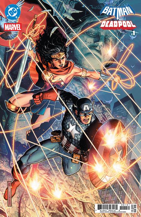 DC MARVEL BATMAN DEADPOOL #1 (ONE SHOT) CVR E JIM CHEUNG WONDER WOMAN CAPTAIN AMERICA CARD STOCK VAR (Releases Aprx 11/19/25)