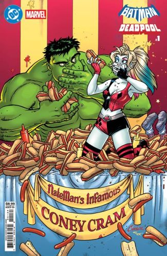 DC MARVEL BATMAN DEADPOOL #1 (ONE SHOT) CVR F AMANDA CONNER HARLEY QUINN HULK CARD STOCK VAR (Releases Aprx 11/19/25)