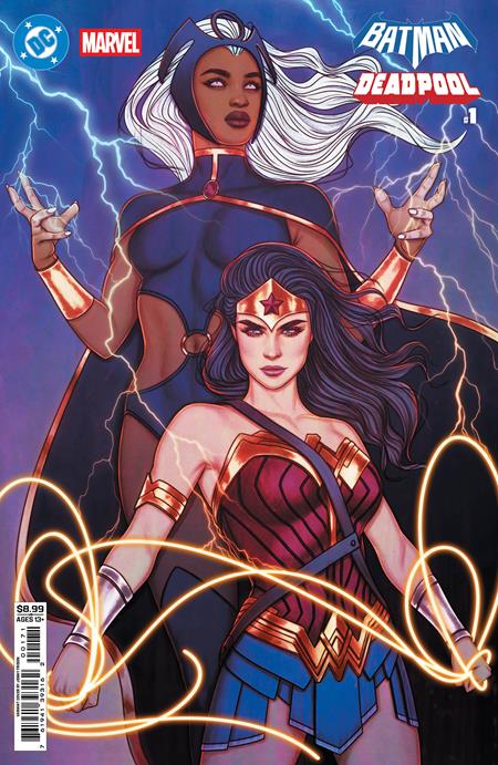 DC MARVEL BATMAN DEADPOOL #1 (ONE SHOT) CVR H JENNY FRISON WONDER WOMAN STORM CARD STOCK VAR (Releases Aprx 11/19/25)