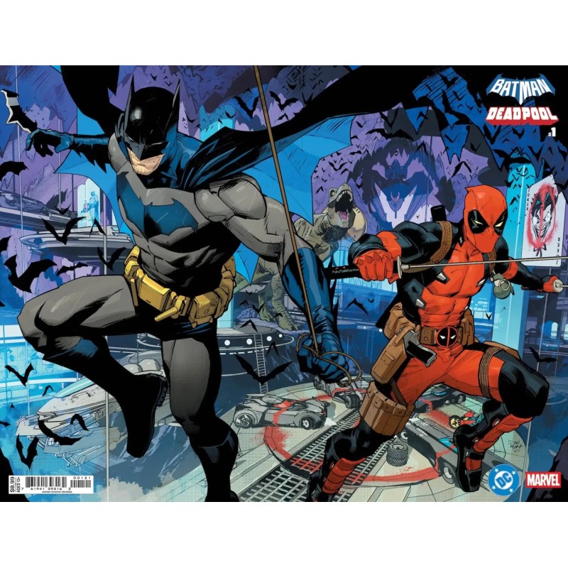 DC MARVEL BATMAN DEADPOOL #1 (ONE SHOT) CVR B DAN MORA BATMAN DEADPOOL WRAPAROUND CARD STOCK VAR (Releases Aprx 11/19/25)