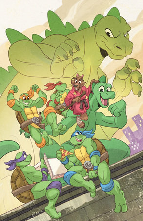 Teenage Mutant Ninja Turtles x Godzilla #1 Variant RI (50) (Galloway Full Art) [1:50] (Releases Aprx 11/12/25)