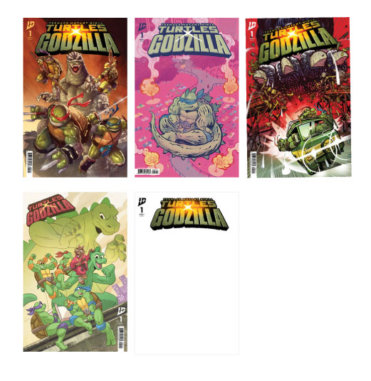 TMNT GODZILLA STANDARD COVER PACK – A, B, C, D, E (Releases Aprx 11/12/25)