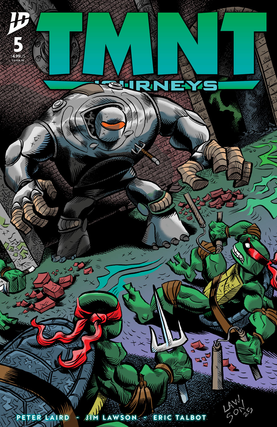 TMNT JOURNEYS (JETPACK LAWSON EDITION) #5 (Ships Aprx end of January – Signed/Remarked editions to follow)