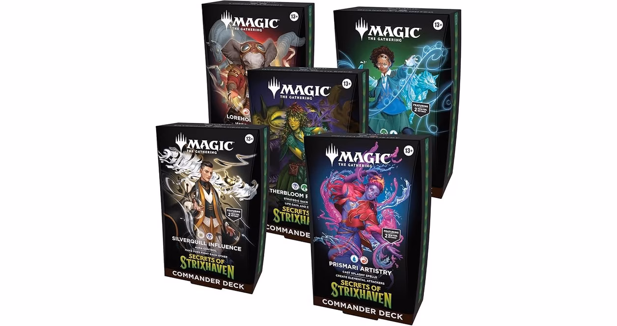 MTG: Secrets of Strixhaven Commander Deck Set of 5 (RELEASES 4/17/26)